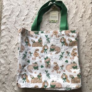 Lucky Collection Reusable Canvas Tote Bag Mixed Dog Breed Print